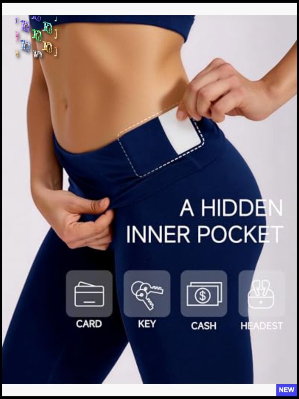 Buttery Soft High Waist Yoga Pants Tummy Control Workout Leggings Inner Pocket - Picture 6 of 7